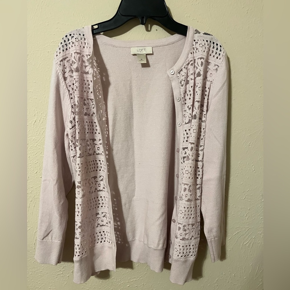 LOFT lace Cardigan, Size M
